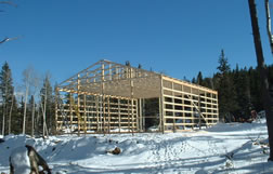 Trusses up