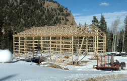 Trusses up